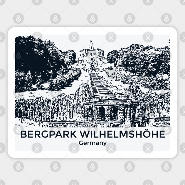 Bergpark Wilhelmshöhe - Germany Magnet by Lakeric